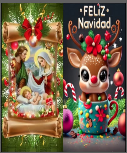 Funda Forro de Puerta Decoración Navideña - 2 Metros x 80 cm, ¡Convierte tu Hogar en un Paraíso Navideño!